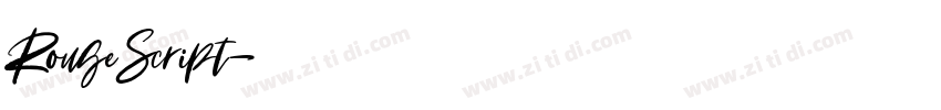 Rouge Script字体转换